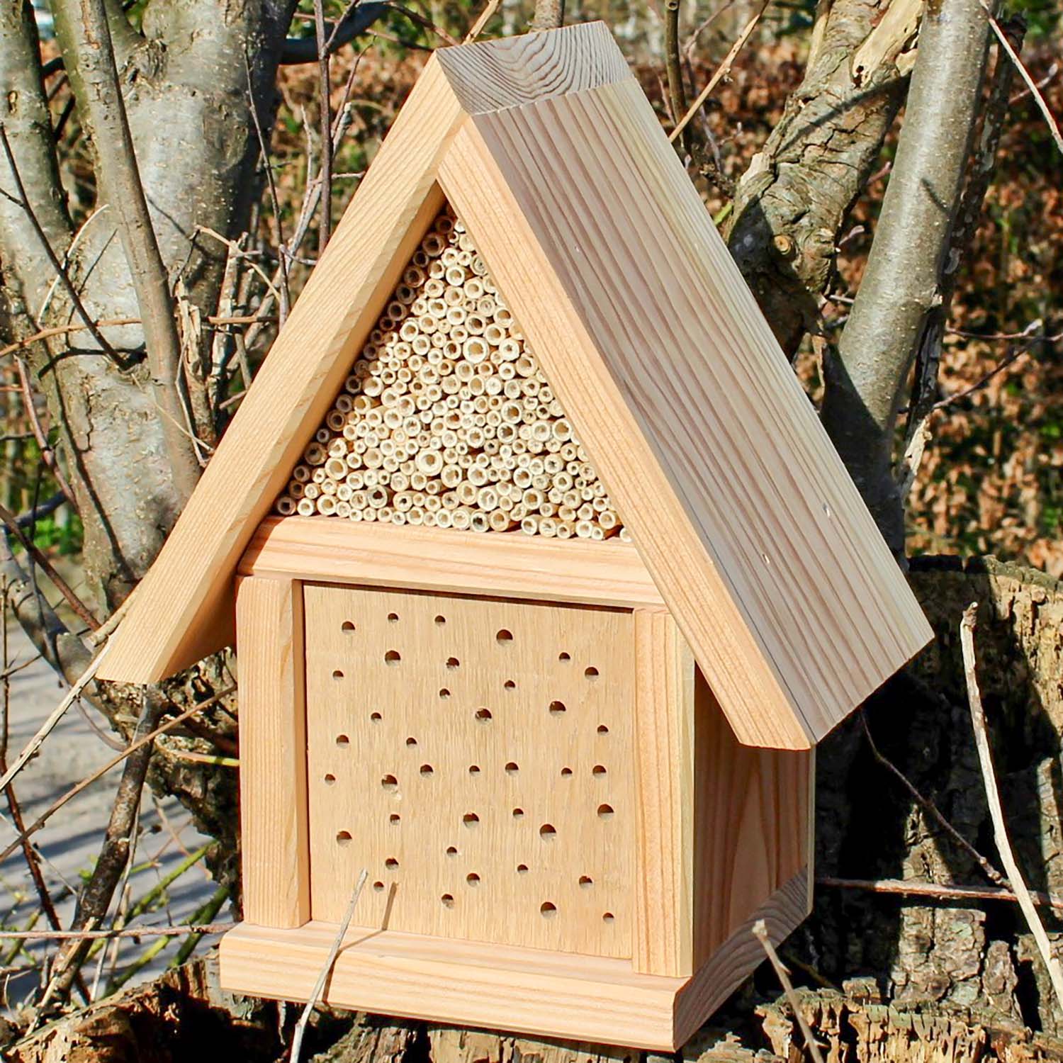 Bienenhotel klein Rotenburger Werke Insektenhotel für Wildbienen