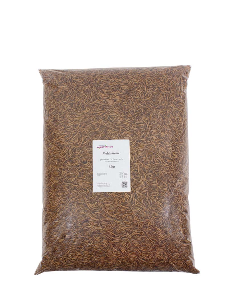 MehlwÃ¼rmer getrocknet - PackungsgrÃ¶Ãe 5 kg