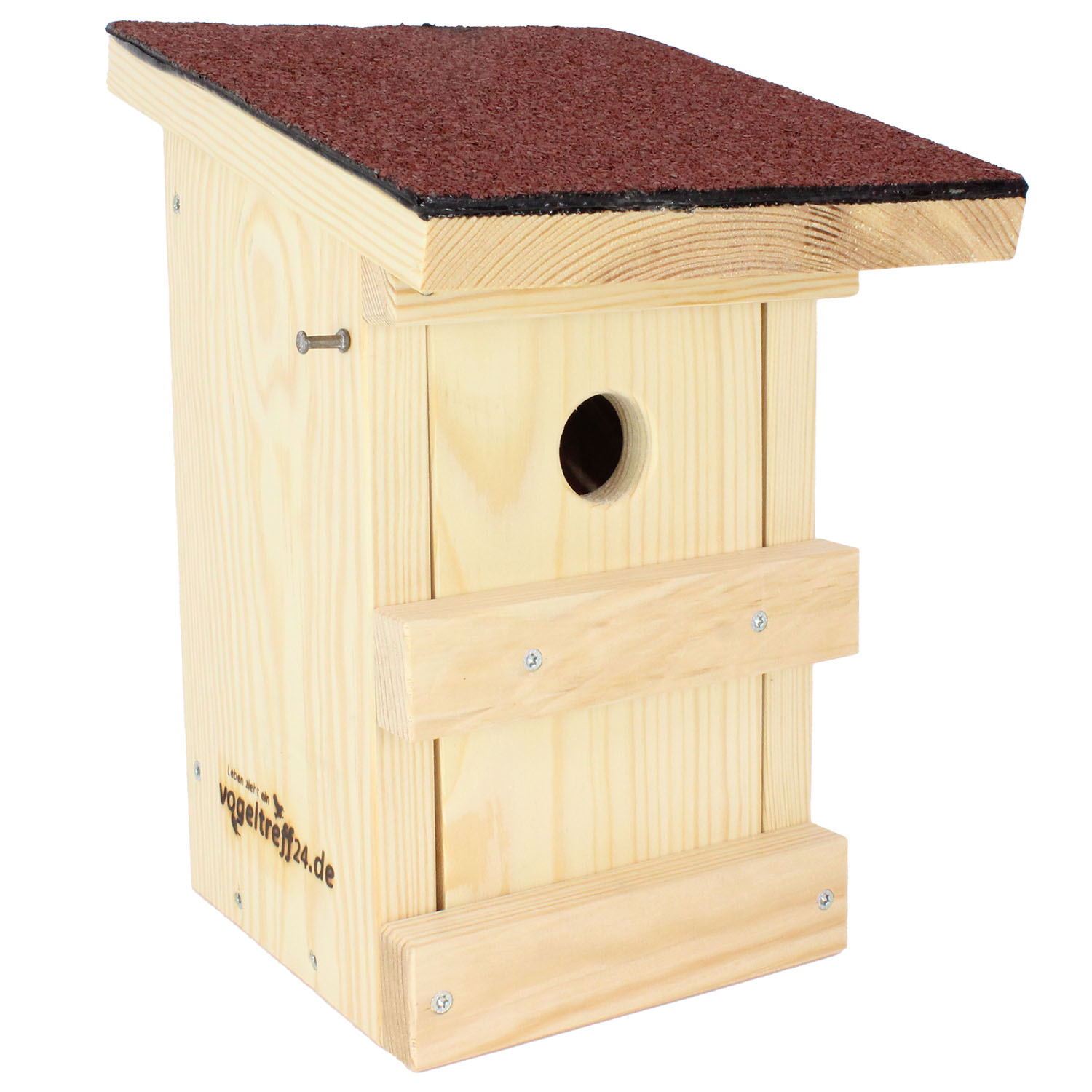 Vogelnistkasten 32 mm, Fichte/Kiefer, Dach mit Teerpappe