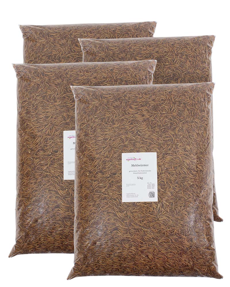 Mehlwürmer getrocknet - PackungsgröÃe 20 kg