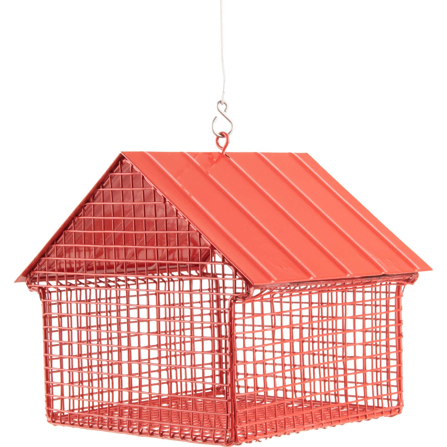 Erdnuss-Futterspenderhäuschen rot von Wildlife Garden