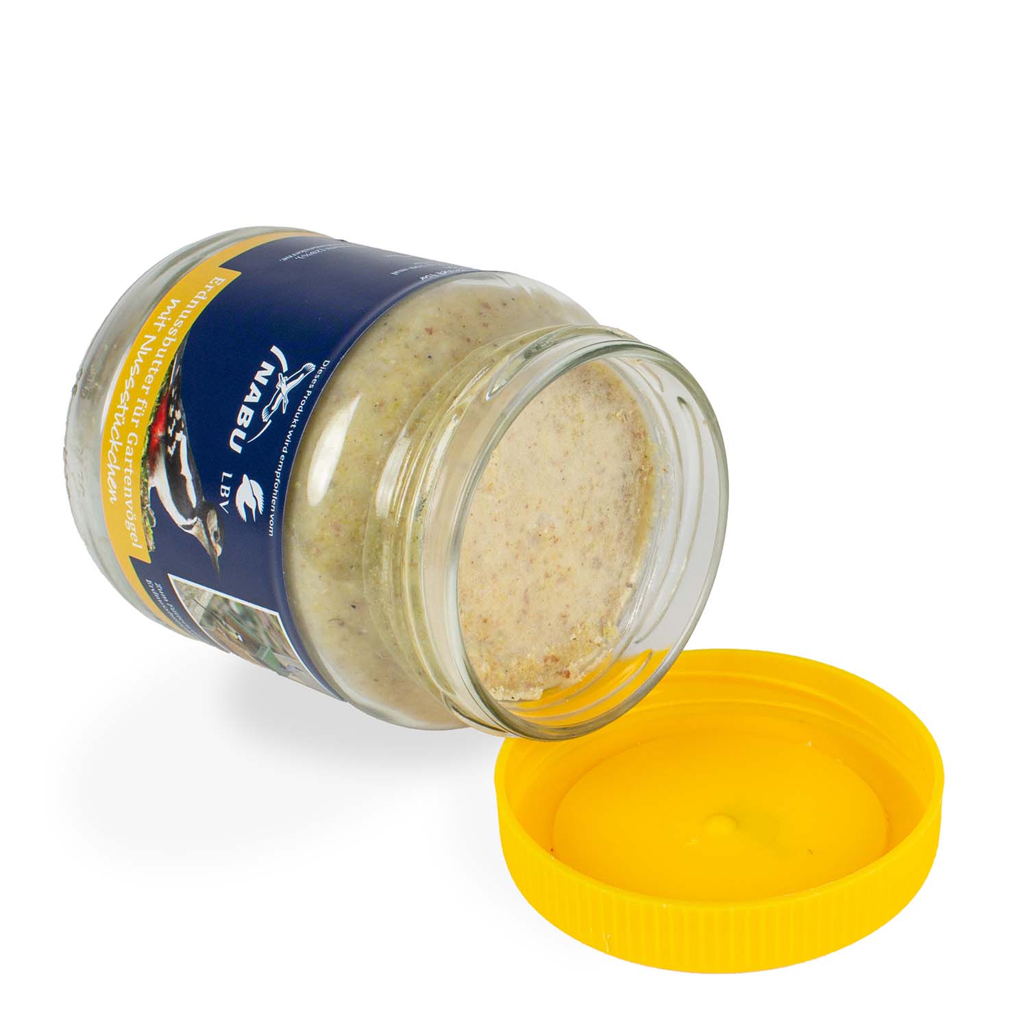 Erdnussbutter mit Nussstückchen im Glas 330g vom NABU empfohlen