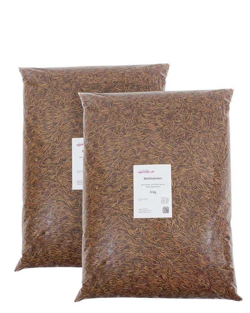 Mehlwürmer getrocknet - PackungsgröÃe 10 kg