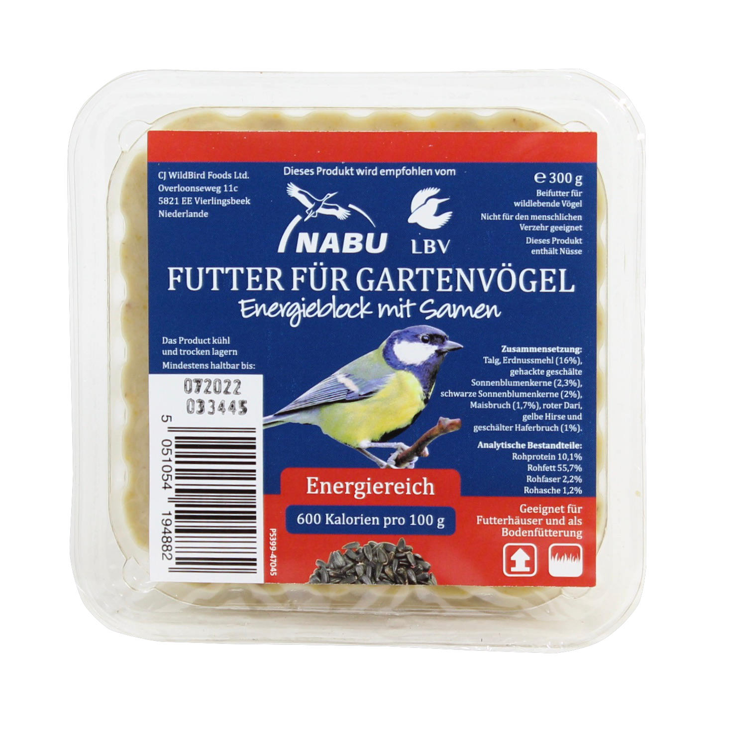 SPARPAKET 7 X 300g Energieblock mit Samen