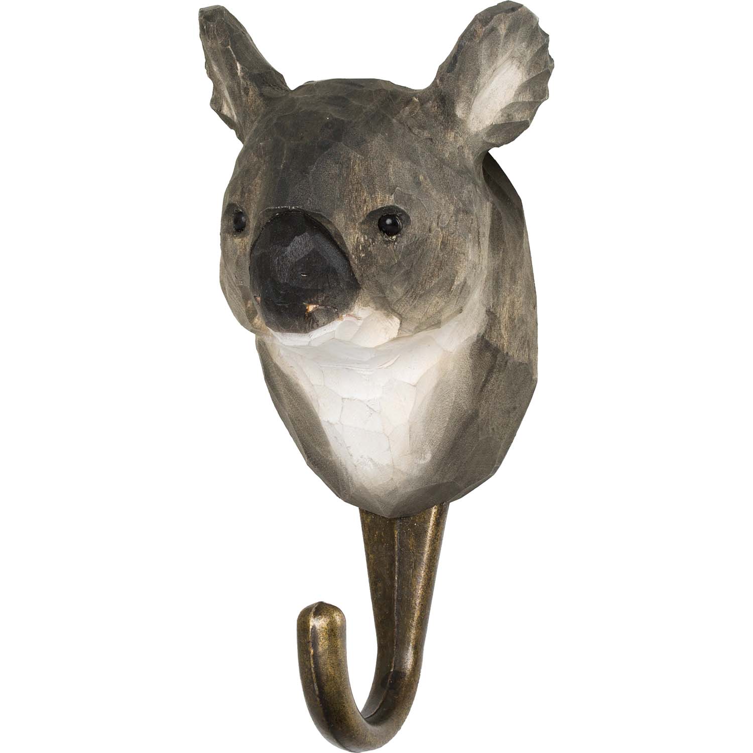 Wildlife Garden Haken Koala handgeschnitzt